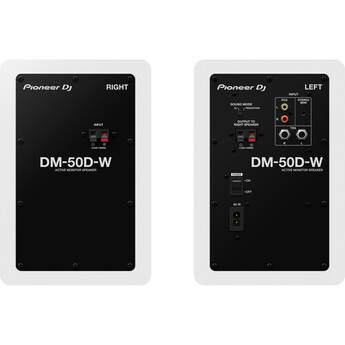 Pioneer dj DM-50D Active 5" Desktop Monitor/DJ Speakers (White) — thumbnail 3